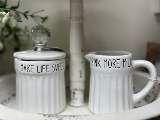 Sugar and creamer set