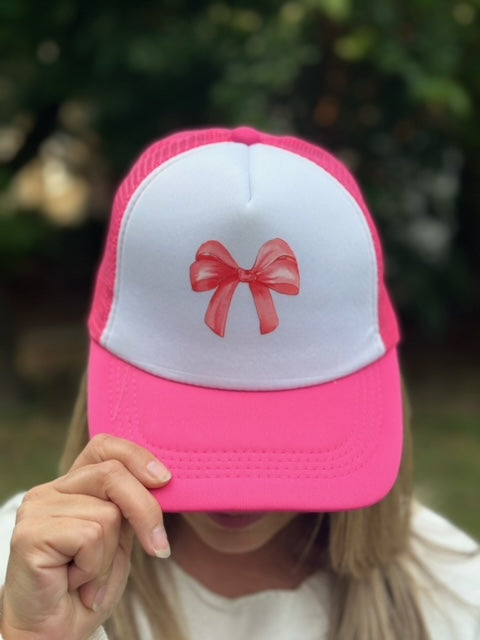 Pink Bow Hat